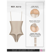 Fajas Salome 0212 Thong Tummy Control Powernet Shapewear - ImSoCheeky