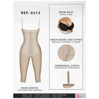 Fajas Salome 0213 Strapless Full Leg Body Womens Body Shaper - ImSoCheeky