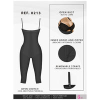 Fajas Salome 0213 Strapless Full Leg Body Womens Body Shaper - ImSoCheeky