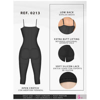 Fajas Salome 0213 Strapless Full Leg Body Womens Body Shaper - ImSoCheeky