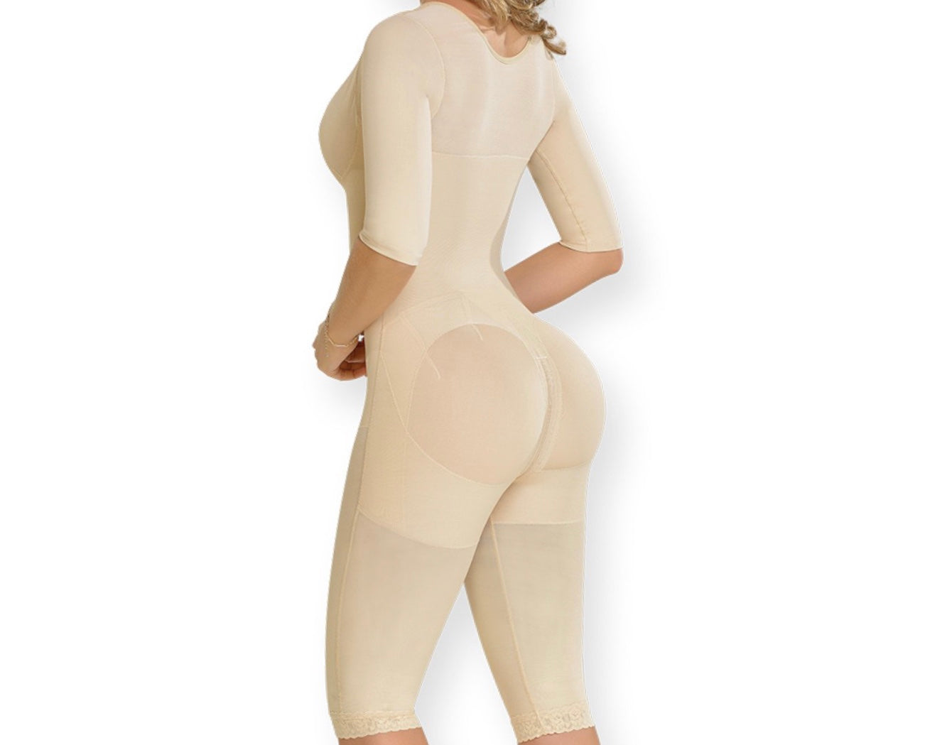 Fajas Myd 0161 Short Sleeve Full Body Post Surgery Shaper - ImSoCheeky