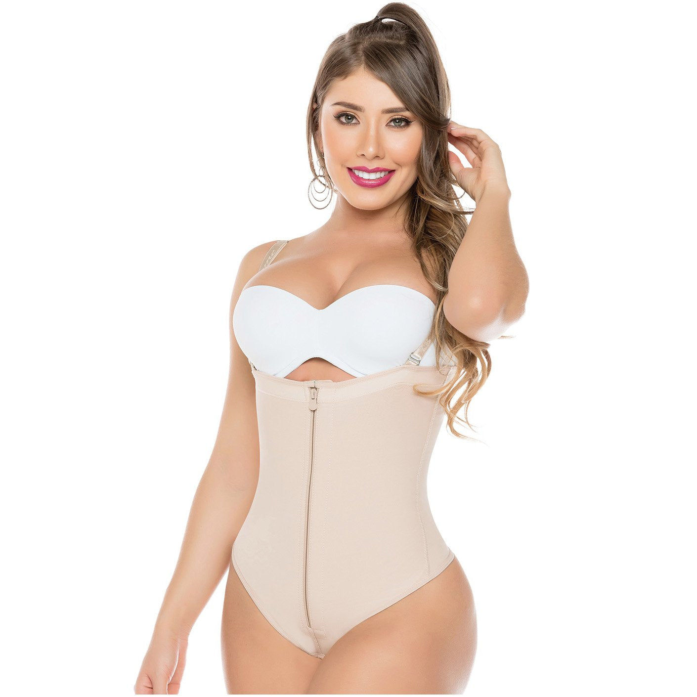 Fajas Salome 0212 Thong Tummy Control Powernet Shapewear - ImSoCheeky