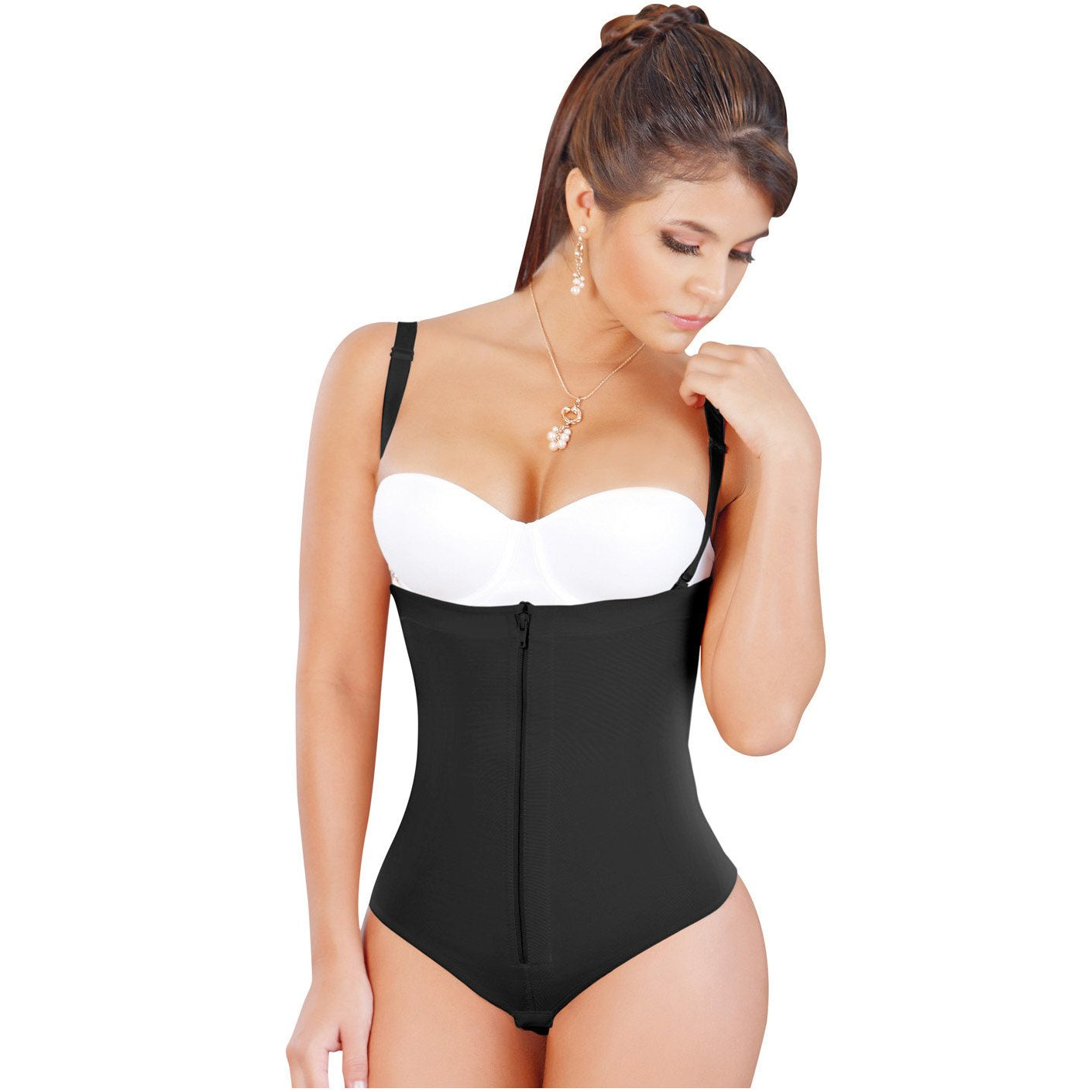 Fajas Salome 0212 Thong Tummy Control Powernet Shapewear - ImSoCheeky