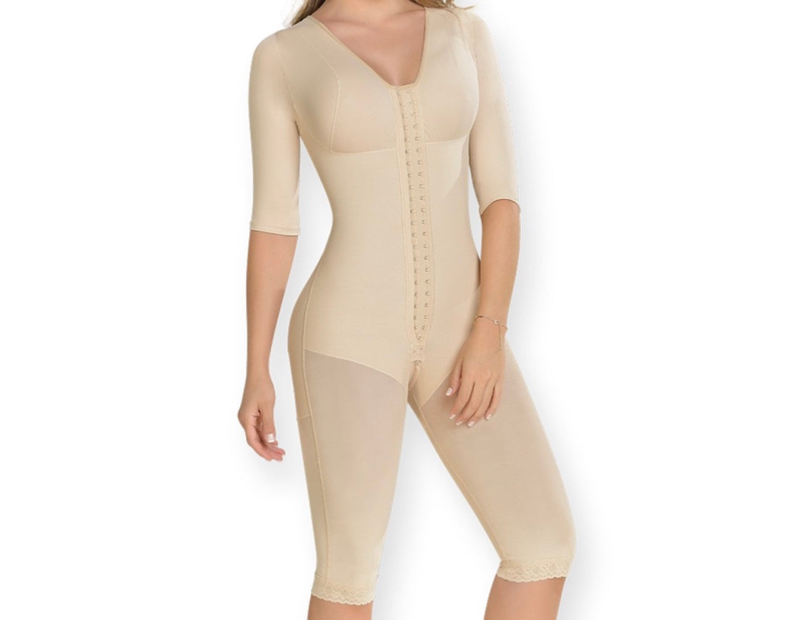 Fajas Myd 0161 Short Sleeve Full Body Post Surgery Shaper - ImSoCheeky