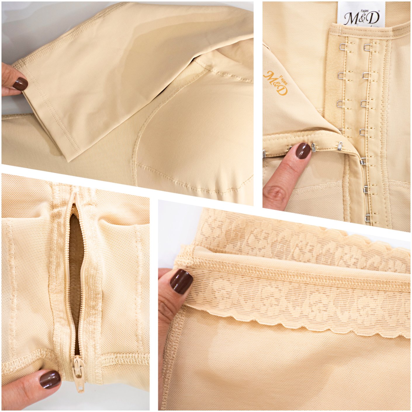 Fajas Myd 0161 Short Sleeve Full Body Post Surgery Shaper - ImSoCheeky