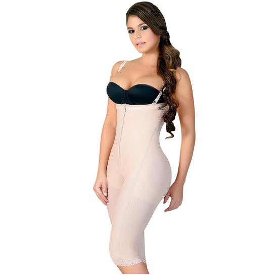 Fajas Salome 0213 Strapless Full Leg Body Womens Body Shaper - ImSoCheeky
